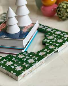 ถาดเสิร์ฟช็อกโกแลตและขนมหรูหราสำหรับเทศกาลรอมฎอนและอีด ถาดทันสมัยประดับมุกอย่างมีศิลปะ - Product Image 3