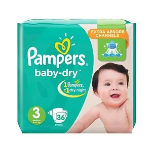 Couches jetables Pampers Baby Dry à prix très bas