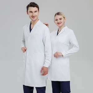 2026 Premium Custom Medical <b>Doctor</b> Scrub <b>Sets</b> Knitted Cotton Polyester Fabric for Women Made Pakistan Wholesale White Scrub <b>Sets</b> - Product Image 6