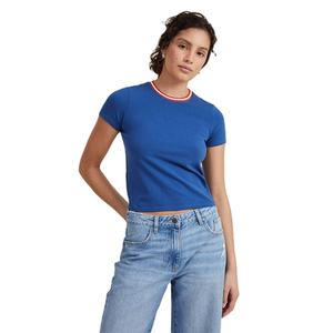 T-shirts d'été légers et extensibles personnalisés en gros Streetwear à la mode de haute qualité à manches courtes pour femmes - Product Image 3