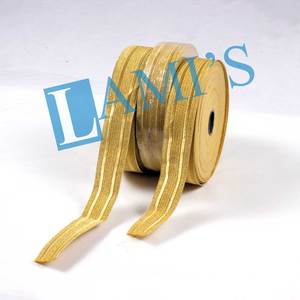 Trenza de oro para uniforme, encaje dorado para uniforme de oficial, vestidos, uniformes, tela embellecedora de encaje metálico OEM - Product Image 1
