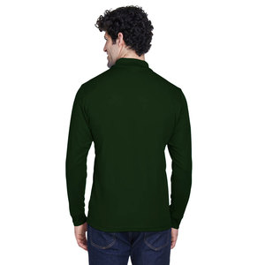Polo de manga larga de golf de algodón suave para hombres adultos personalizado de fábrica transpirable - Product Image 5