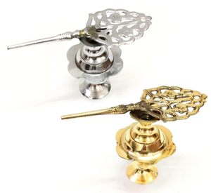 Porta Kohl Surma Dani Clásico de Latón Dorado, Regalo Islámico para Polvo Delineador de Ojos Árabe, Porta Cosméticos Decorativo - Product Image 1