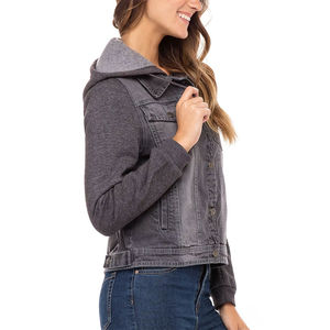 Custom <b>Light</b> <b>Blue</b> Denim <b>Jean</b> Jacket for <b>Women</b> Premium Quality Warm Winter Comfortable Jackets for <b>Women</b> Varsity Jacket - Product Image 5