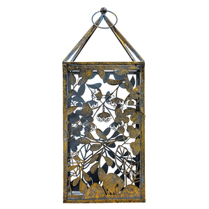 Creative <b>Black</b> Color Finishing Handmade Metal Iron Candle Holder <b>Lantern</b> Modern Design <b>Black</b> Finish Candle <b>Lantern</b> With Handle - Product Image 5