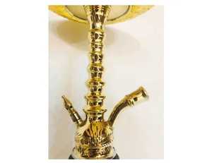 Farida narguilés petit haute qualité Mini luxe en laiton égyptien narguilé Shisha ensemble correspondant Vase en verre personnalisable perlé Mini - Product Image 6