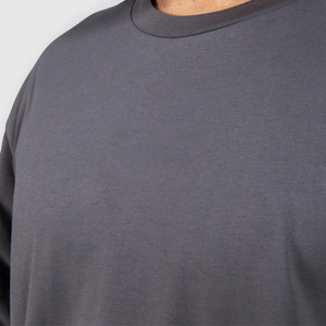 Prix de gros personnalisé Logo T-shirt uni à demi-manches pour hommes T-shirts unisexe à manches courtes coupe ajustée - Product Image 4