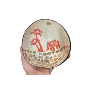 Tazón de Cocina de Coco Natural con Incrustaciones de Nácar, Venta al por Mayor de Fábrica en Vietnam - Product Image 1