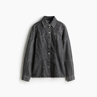 Chemise en jean décontractée et élégante pour femme, écologique, à manches longues, confortable, tendance, tissée au Bangladesh, pour les fêtes d'été/d'hiver