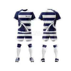 Service OEM, uniformes de rugby respirants et à séchage rapide, nouveau design, prix bas, vêtements de football confortables, ensembles 100% polyester de haute qualité - Product Image 1