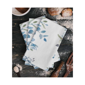 Serviette de cuisine de golf écologique et résistante à la décoloration, tissée gaufrée brodée de 500GSM, 100% coton biologique, approuvée par GOTS - Product Image 2