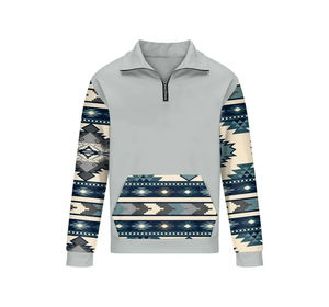 Sudadera Personalizada con Logotipo, Lisa, sin Estampado, con Cuello Alto Simulado y Cierre de Cremallera, de Algodón Combinado, para Hombre - Product Image 6