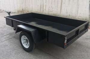 <b>Small</b> Agricultural Machinery Transportation <b>Car</b> Rear Mounted 2-wheel Box Type Fence <b>Trailer</b> - Product Image 3