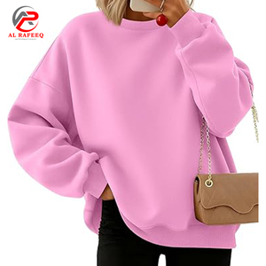Sudadera con capucha de gran tamaño para otoño e invierno con diseño personalizado, sudadera informal de manga larga de Color sólido, jersey con cuello redondo, sudadera holgada - Product Image 6