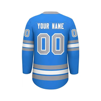 Couleur et design personnalisés, kit d'uniforme BASSE quantité minimale de commande, maillot de hockey sur glace brodé, logo personnalisé, maillot de hockey sur glace à séchage rapide