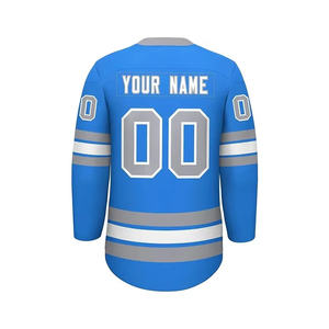 Color personalizado y diseño bajo MOQ uniforme Kit de hockey sobre hielo Jersey bordado logotipo personalizado secado rápido Hockey sobre hielo Jersey - Product Image 3