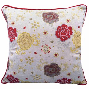 Housse de coussin en lin naturel brodé fantaisie des fabricants indiens pour la vie à la maison Logo personnalisé pour les hôtels - Product Image 1