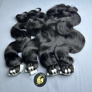 Grade 10A 12A Cheveux Humains Vietnamiens Body Wave Bundles 8 "-40" Pouces 100% Cheveux Humains Vierges Non Transformés Deals Natural Black - Product Image 3
