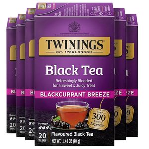 Twinings Blackcurrant Breeze, Té Negro en Bolsitas Individuales, 20 Unidades (Paquete de 6), 120 Bolsitas de Té - Product Image 3