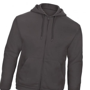 Sudadera con Capucha Gris con Cierre Completo 2025, Chaqueta Unisex de Felpa de Algodón con Cierre Completo, Nueva Impresión de Logotipo Personalizado, Sudadera Informal de Invierno - Product Image 6