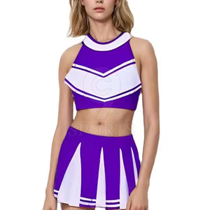Uniforme de porristas de tamaño adulto con alta elasticidad para ejercicios de práctica y eventos de competición uniforme de porristas - Product Image 1