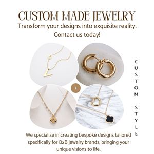 Exquisite Customized Perfectly Crafted for Every Occasion 18KT Gold Plated Stainless Steel <b>Jewelry</b> - Product Image 2