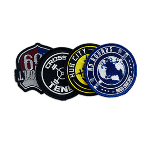 Patchs brodés pour chien, personnalisés, faits à la main, pour l'été, vente en gros, thermocollants, en tissu sergé de coton, avec logo nature, fleur en caoutchouc et chenille - Product Image 5