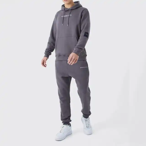 ชุดวอร์มมีฮู้ดแบบสวมหัว + กางเกงวอร์มสำหรับผู้ชายชุดวอร์มใส่ให้ความอบอุ่นในฤดูใบไม้ร่วงและฤดูหนาว - Product Image 6