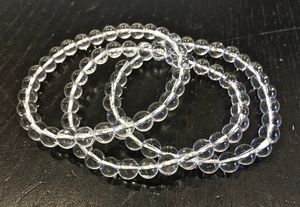 Best Selling Shrekha Creations 6mm-8mm Natural Clear Quartz <b>Crystal</b> <b>Healing</b> <b>Bracelet</b> Elegant Meditation Model Stone Crafts - Product Image 2