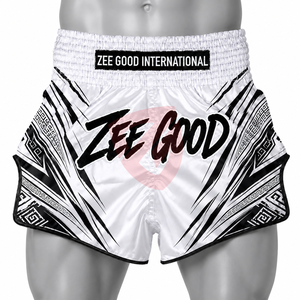 กางเกง MMA แบบซับลิเมชั่นสั่งทำพิเศษ 100% โพลีเอสเตอร์ ระบายอากาศได้ดี แห้งเร็ว ซับเหงื่อ กางเกงมวยไทยสำหรับฝึกซ้อมและต่อสู้ - Product Image 3