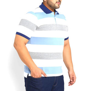 Polo décontracté à manches courtes en coton avec logo personnalisé pour hommes de grande taille Fournisseur de gros - Product Image 1