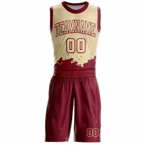 Dernier ensemble d'uniformes de basket-ball Ajustement confortable avec des couleurs d'équipe personnalisables et des uniformes de basket-ball personnalisés avec logo - Product Image 2