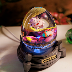 Lamp custom resin, Snolax lamp resin, custom <b>night</b> <b>light</b>, po.ke.mon lamp epoxy, art deco lamp, Personalized gift, Handmade gift - Product Image 5