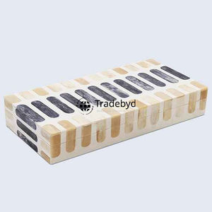 Cajas de joyería de lujo hechas a mano con organizadores de incrustaciones de hueso y nácar para regalos de recuerdo decorativos Tradebyd - Product Image 1