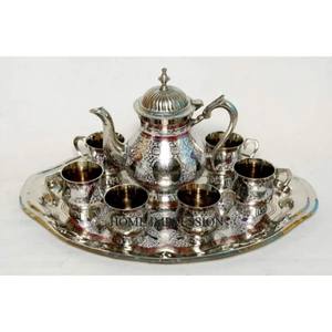 Juego de diseñador de arte creativo moderno de aspecto atractivo más exigente de tetera y Teteras de latón suministros de utensilios de cocina - Product Image 2