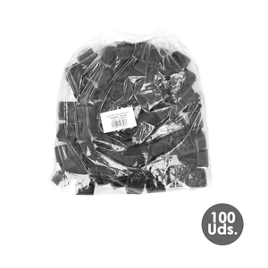 Square Plastic Inner End Cap 40x40 mm. Black. Bag of 100 Units. - Product Image 3