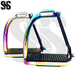 Estribos de Seguridad Antideslizantes para Caballos, Equipo de Montar Cómodo y de Alta Resistencia, Aluminio Ligero para Uso Ecuestre, Marca SHER SONS SPORTS - Product Image 2