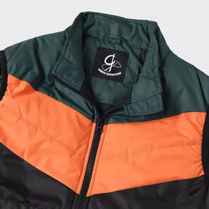 Gilet bouffant imperméable et respirant pour hommes pour gilets bouffants sans manches de style motif personnalisé avec col montant - Product Image 5