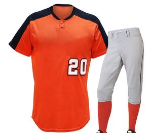 เครื่องแบบกีฬาเบสบอลสำหรับทุกเพศผ้าโพลีเอสเตอร์ระบายอากาศได้ดีแห้งเร็ว - Product Image 3