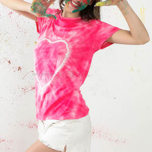 Tie Dye camiseta para mujer manga corta verano Streetwear algodón camiseta mujer algodón Tie Dye camiseta - Product Image 6