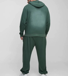 Survêtement personnalisé de haute qualité en gros, à capuche, antibactérien, hiver, 100% coton, poignets élastiques, livraison aérienne - Product Image 6