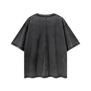 Camisetas de lavado con ácido de microfibra para hombre de alta calidad Logotipo de impresión digital personalizado Estilo callejero 100% algodón Precio razonable - Product Image 2
