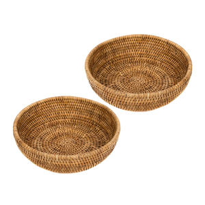 ตะกร้าหวายสานด้วยมือเป็นมิตรกับสิ่งแวดล้อมจากเวียดนามเหมาะสำหรับการจัดเก็บและแสดงของตกแต่งบ้าน - Product Image 1