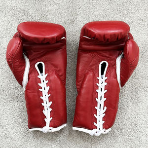 Gants de boxe de conception unique fabriqués en usine Gants de boxe de combat en cuir respirants - Product Image 1