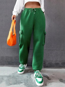 High Quality Fashionable Stylish Ladies Winter Trousers <b>Women</b> Casual Cotton <b>Fleece</b> <b>Joggers</b> for Sale - Product Image 2