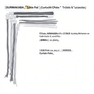 Rail coulissant DORMAKABA pour rideaux, mécanisme de verrouillage sur rails et accessoires - Product Image 3