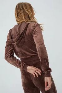 Survêtement en molleton pour femme entièrement personnalisé, hiver, 100% coton, à capuche, respirant, grande taille, streetwear adulte, 2026 - Product Image 2