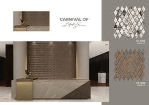 ยี่ห้อ vistaar 30x30ซม. สีดำ backsplash ตกแต่งบ้าน300x300มม. โมเสค3D ตกแต่งผนัง12X12สำหรับ New York USA - Product Image 5