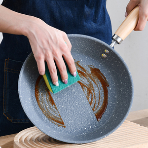 Poêle en <span class=keywords><strong>pierre</strong></span> durable 30/28/26 cm, Wok, Poêle antiadhésive, Poêle à frire, Cocotte, Compatible induction, pour œufs, crêpes, cuisinière à gaz, usage domestique - Product Image 3