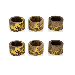 Porte-rond de serviette en résine et bois et design et forme ronde avec la meilleure couleur pour porte-serviette en tissu avec vente - Product Image 2